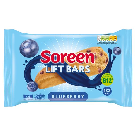 Soreen Lift Bars Blueberry (168g) 4 X 42g